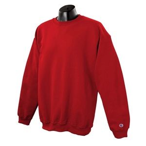 RED CHAMPION WRIST MONOGRAM CREWNECK